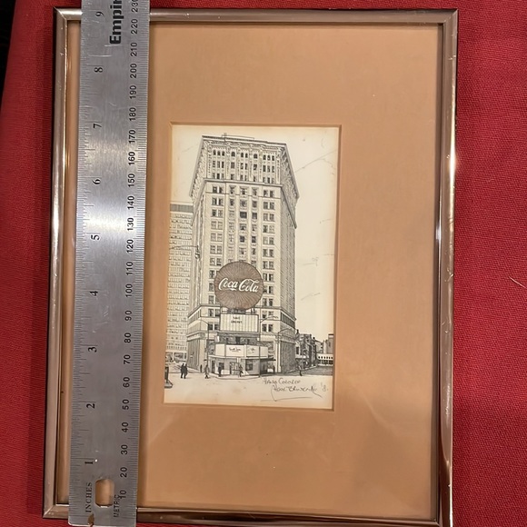 Vtg Henk Brinkman 1981 Signed Lithograph of Coca Cola marquis - Picture 6 of 7